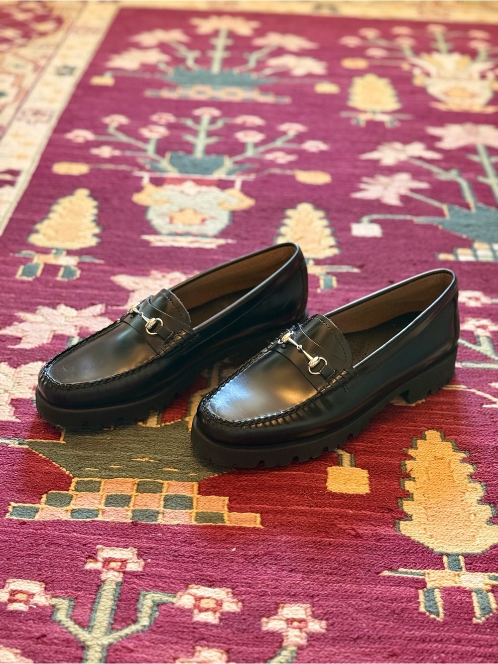 G.H. Bass Lianna Bit Super Lug Weejuns Loafers Black Size 10 M - Never Worn